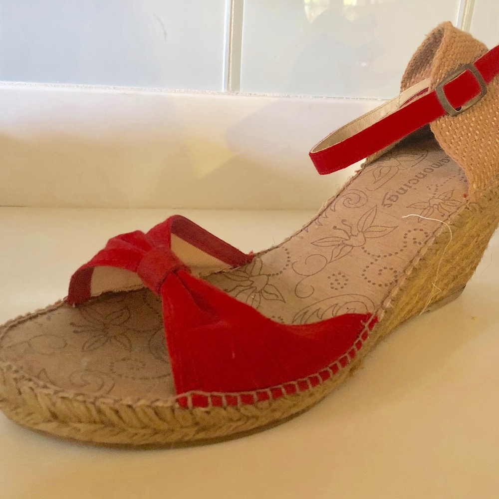 Ramoncinas Red Espadrille Wedges